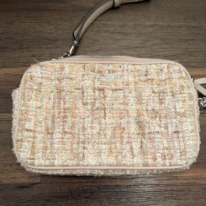 Kate Spade Beige Tweed Wristlet